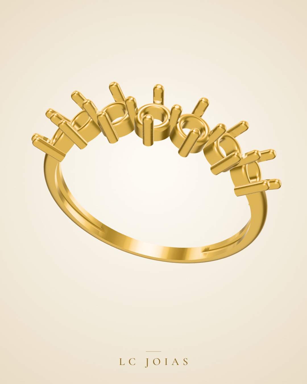 Anel 7418 an em ouro