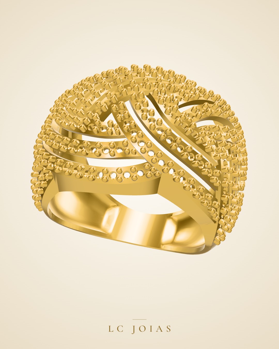 Anel 907 an em ouro