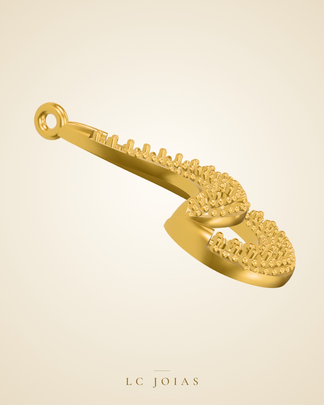 Brinco mirrored copy of 6214br cima em ouro