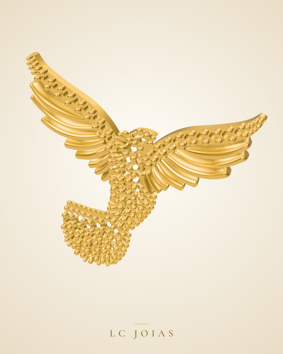 Pingente 8356 pg pomba em ouro