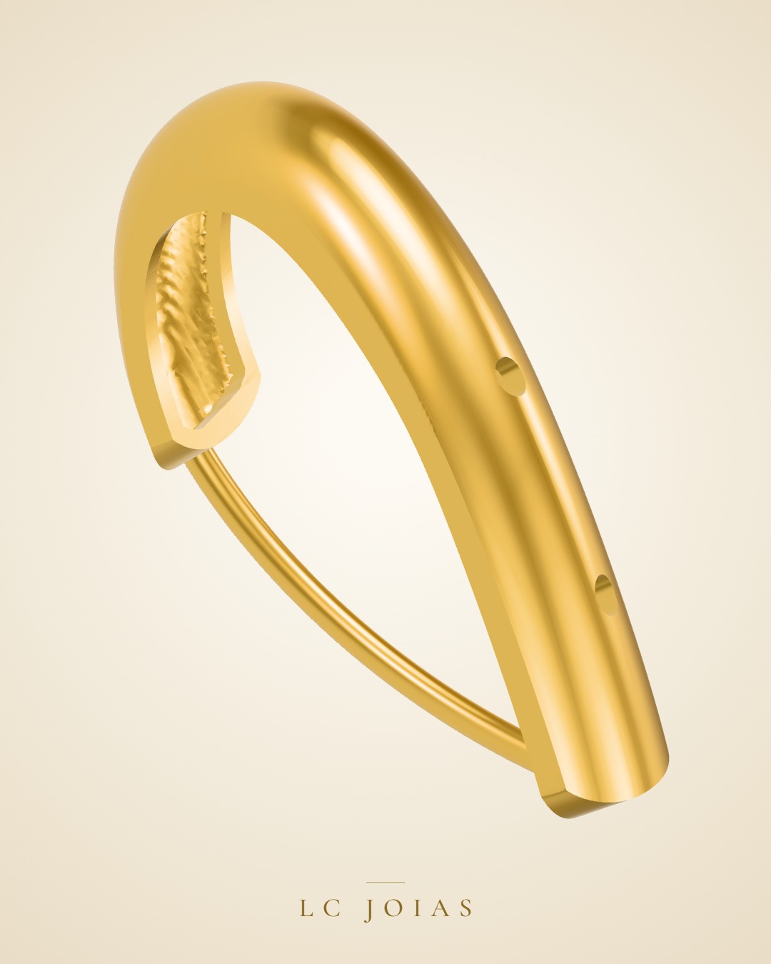 Brinco 7860 br a espelhar em ouro