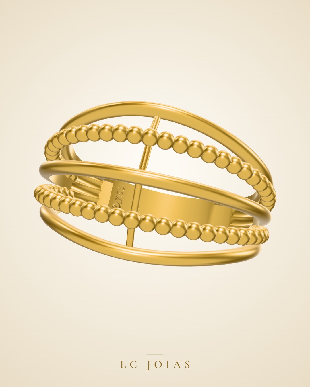 Anel 981 an em ouro