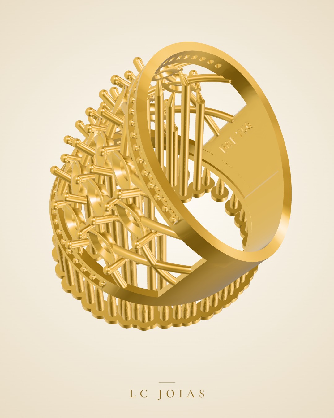 Anel 828an em ouro