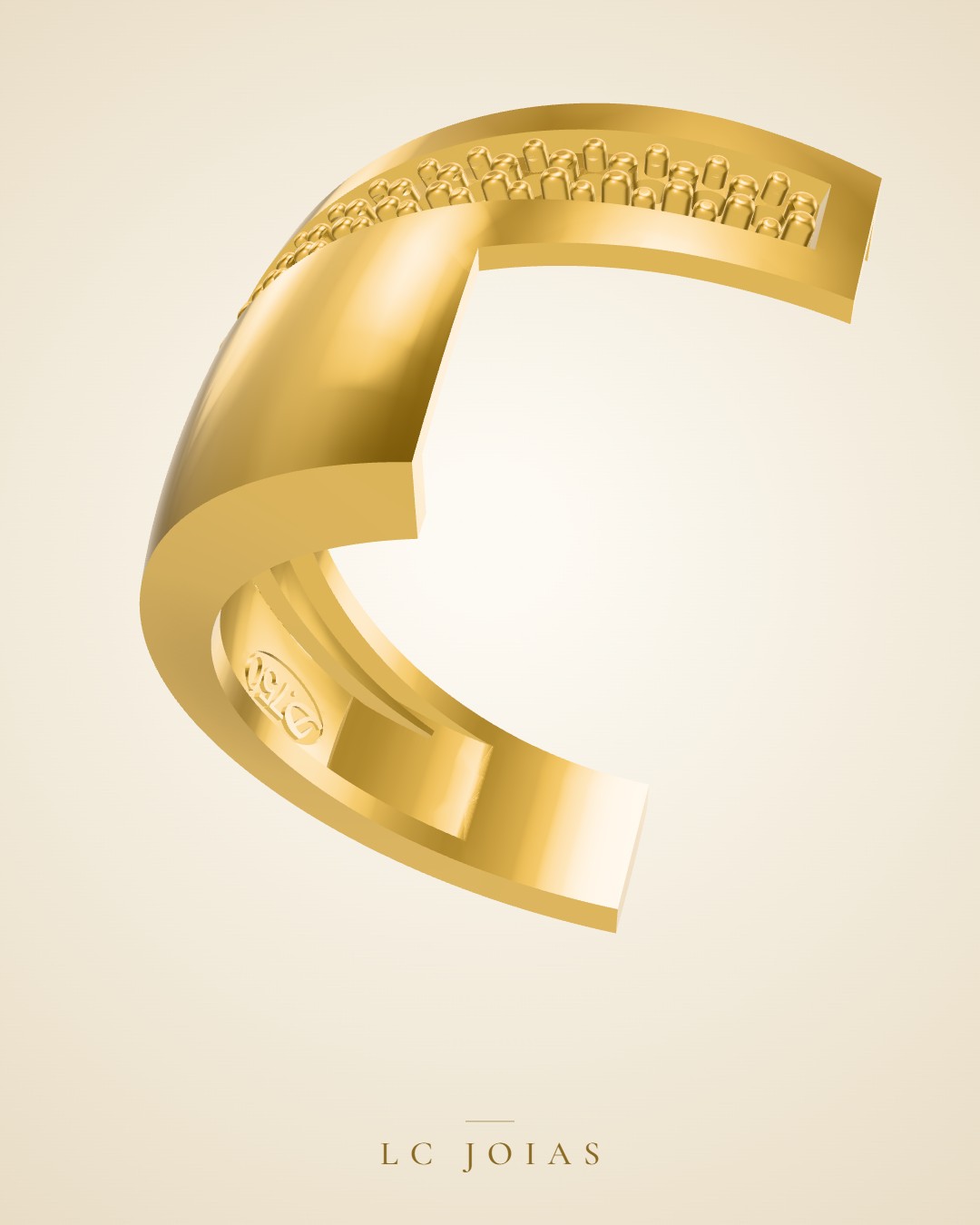 Anel 18-anel amarelo em ouro