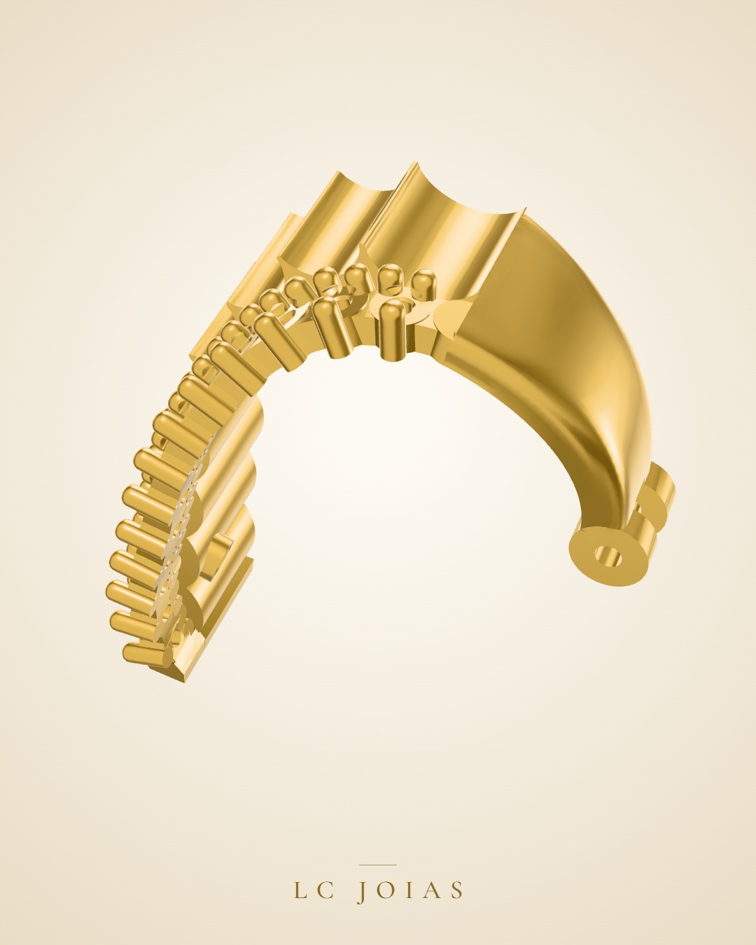 Brinco 7733 br a em ouro
