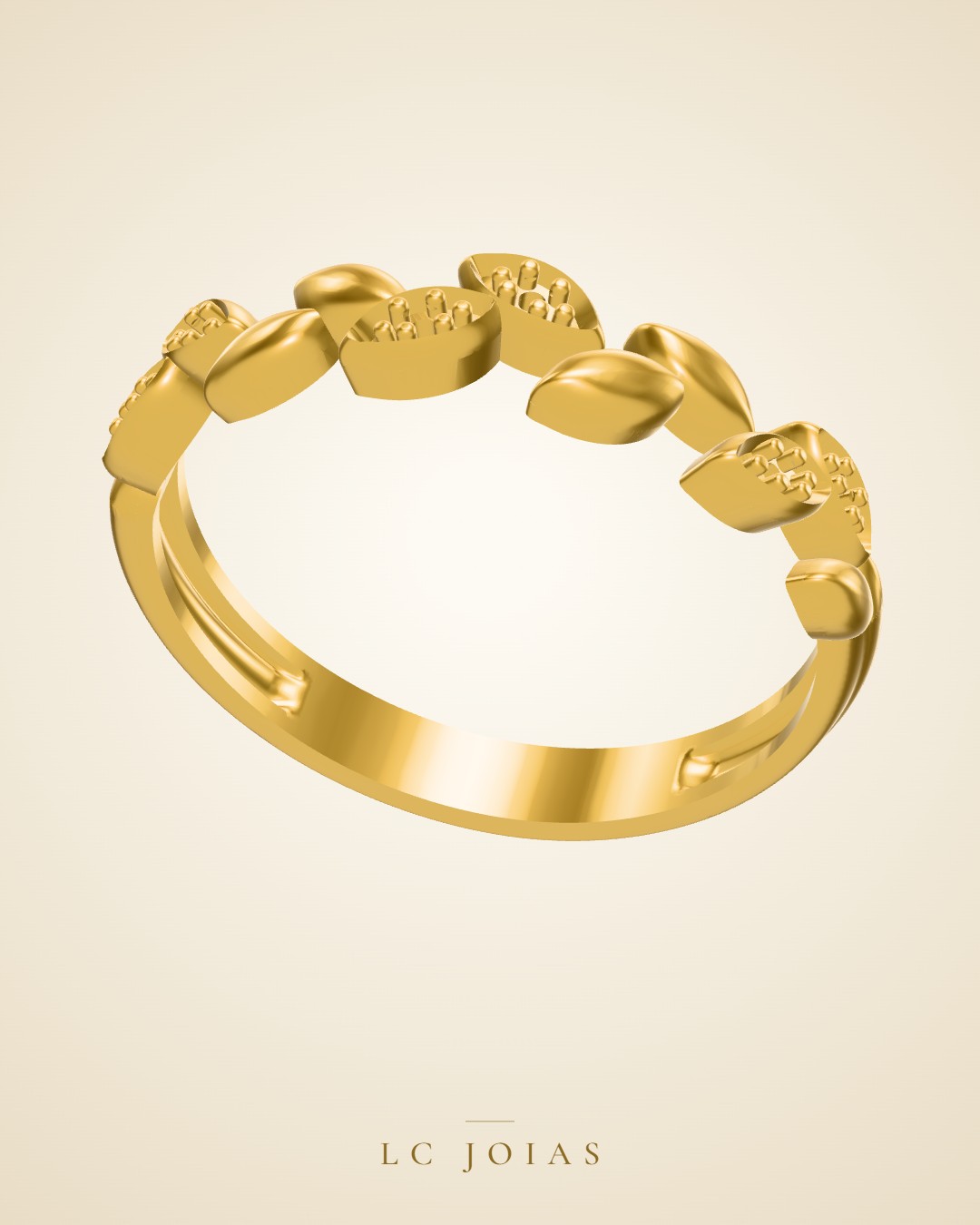 Anel 6406 an em ouro