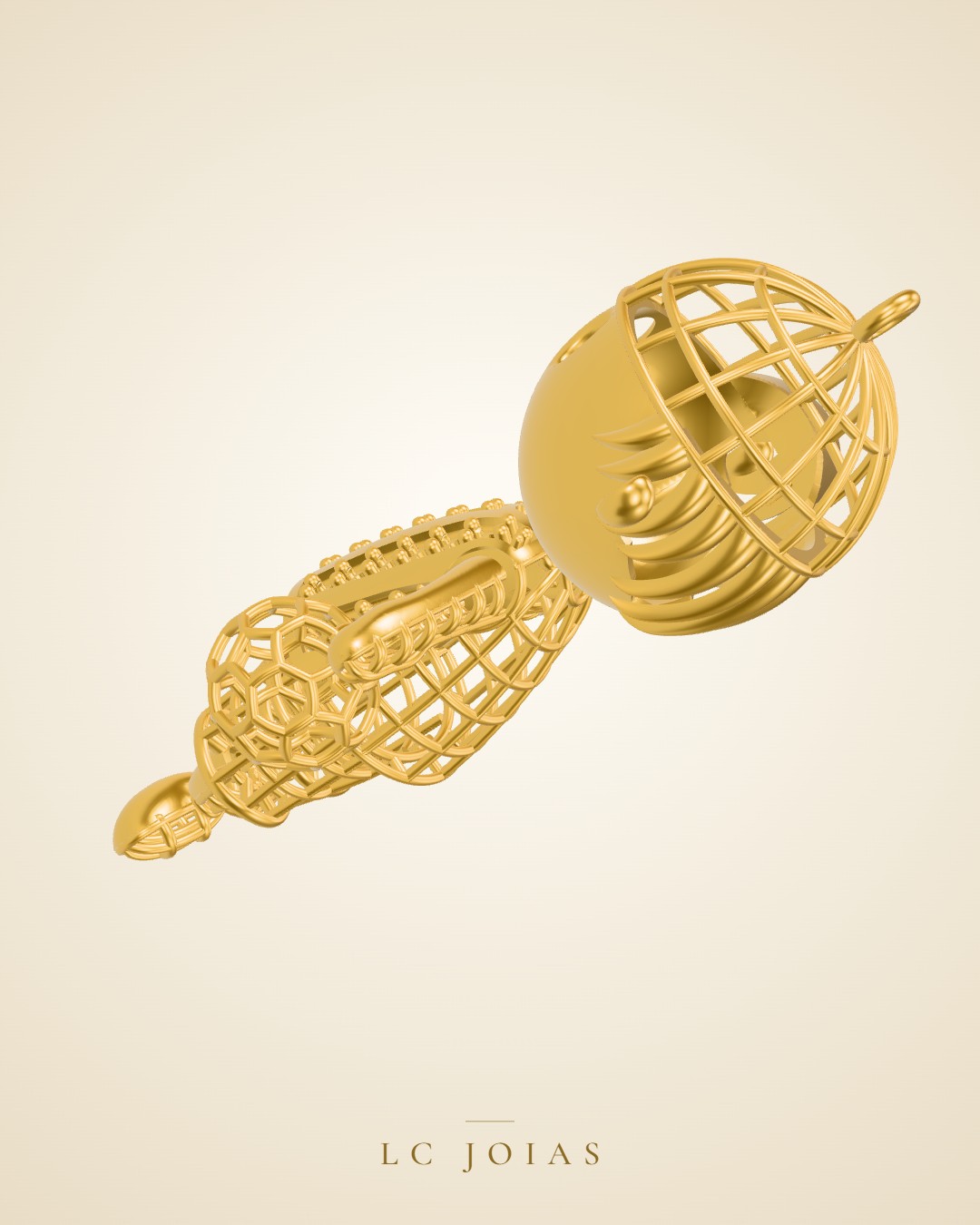 Pingente 7991 pg pd ok em ouro