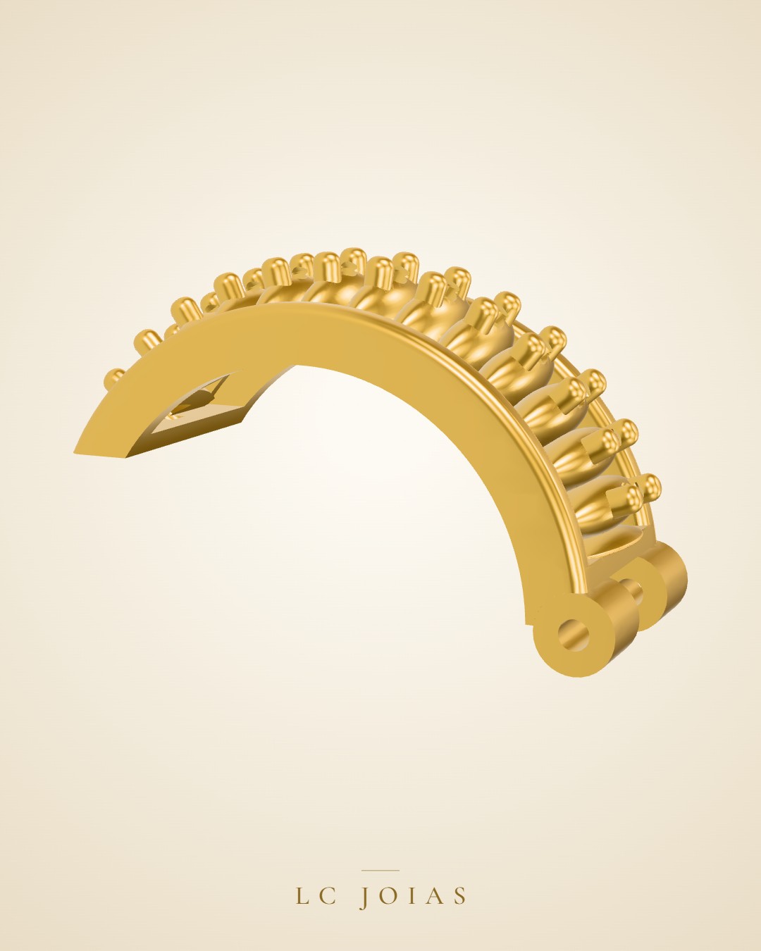 Brinco frente br 106 stl em ouro