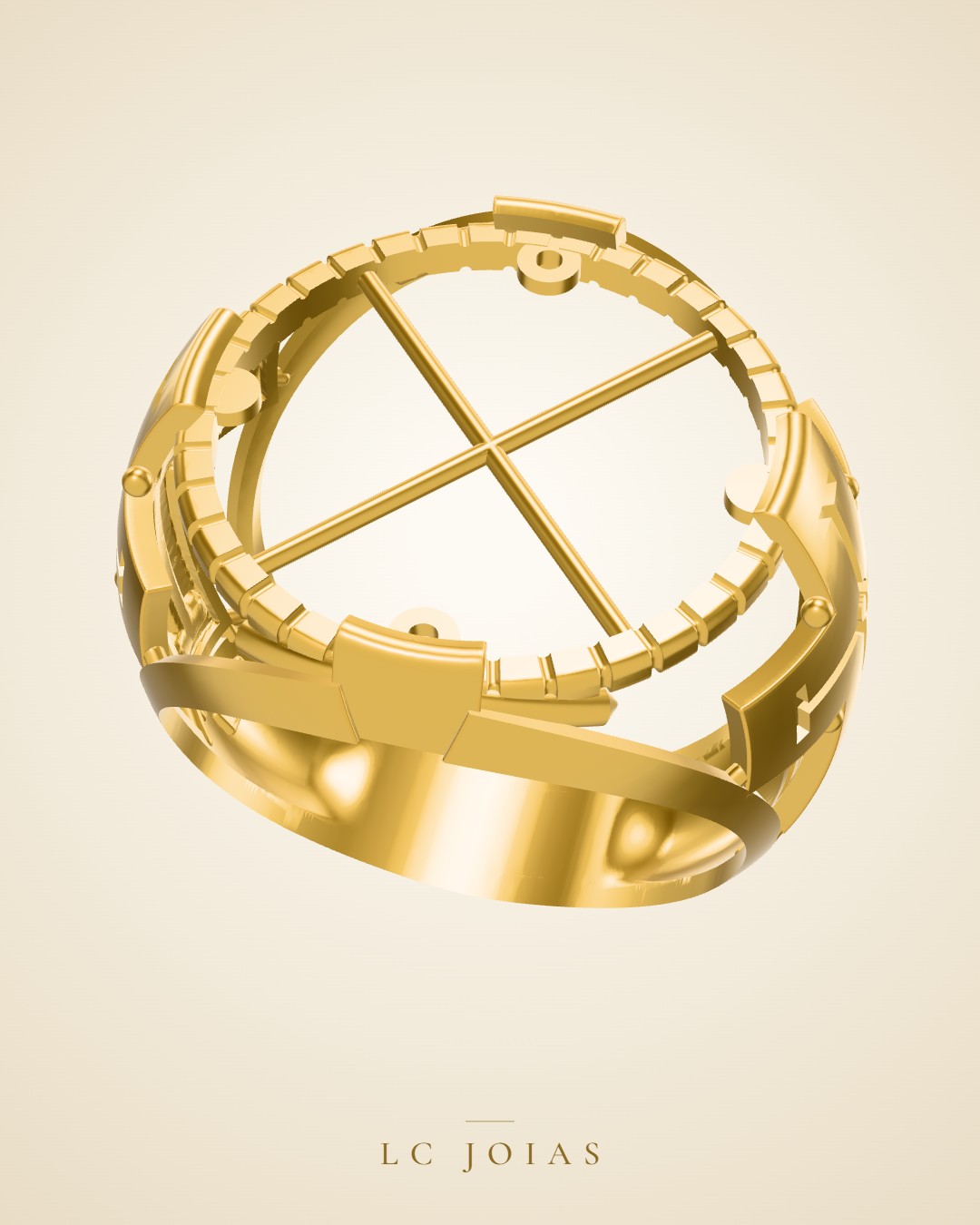 Anel 1838 an em ouro