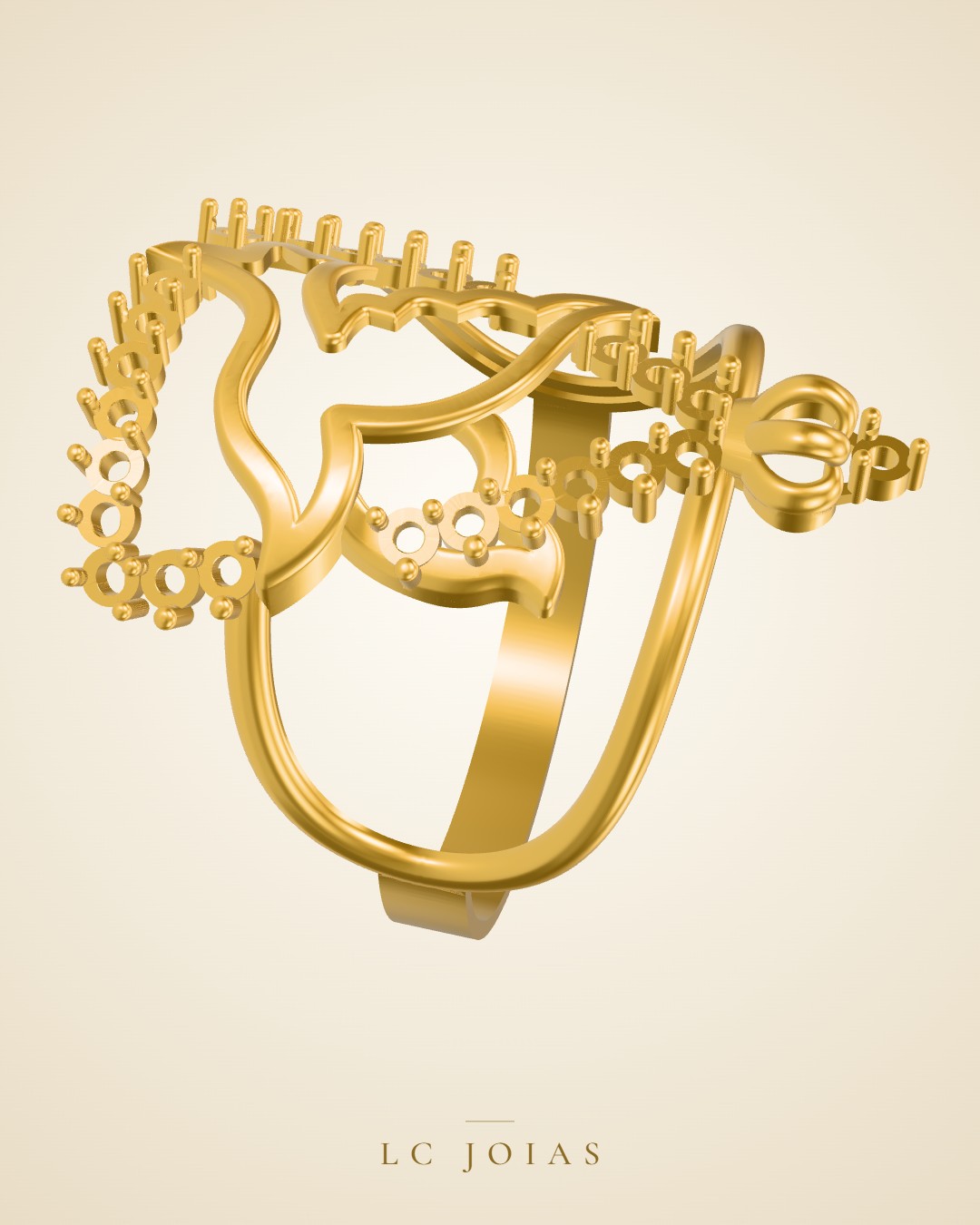 Anel d 0019 an em ouro