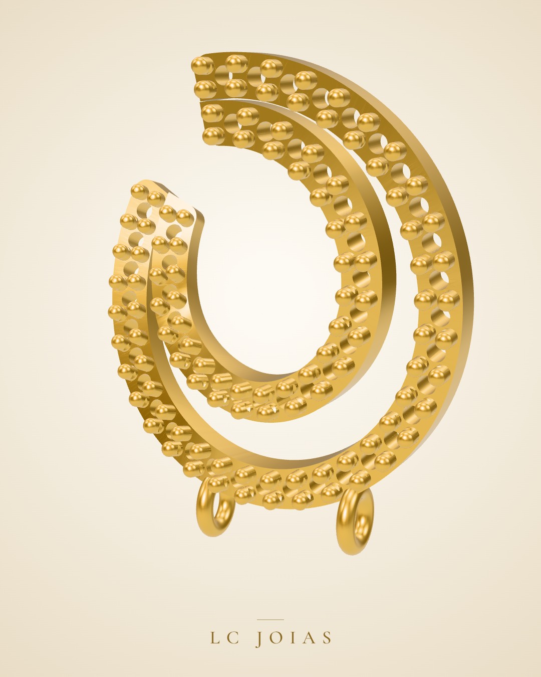 Brinco 8249 br espelhar em ouro