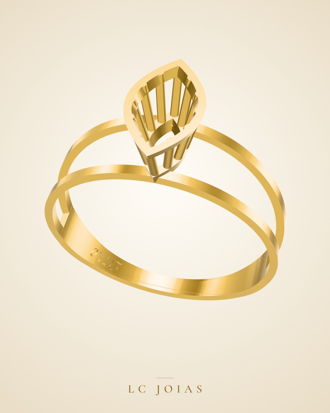 Anel 3724 anel em ouro
