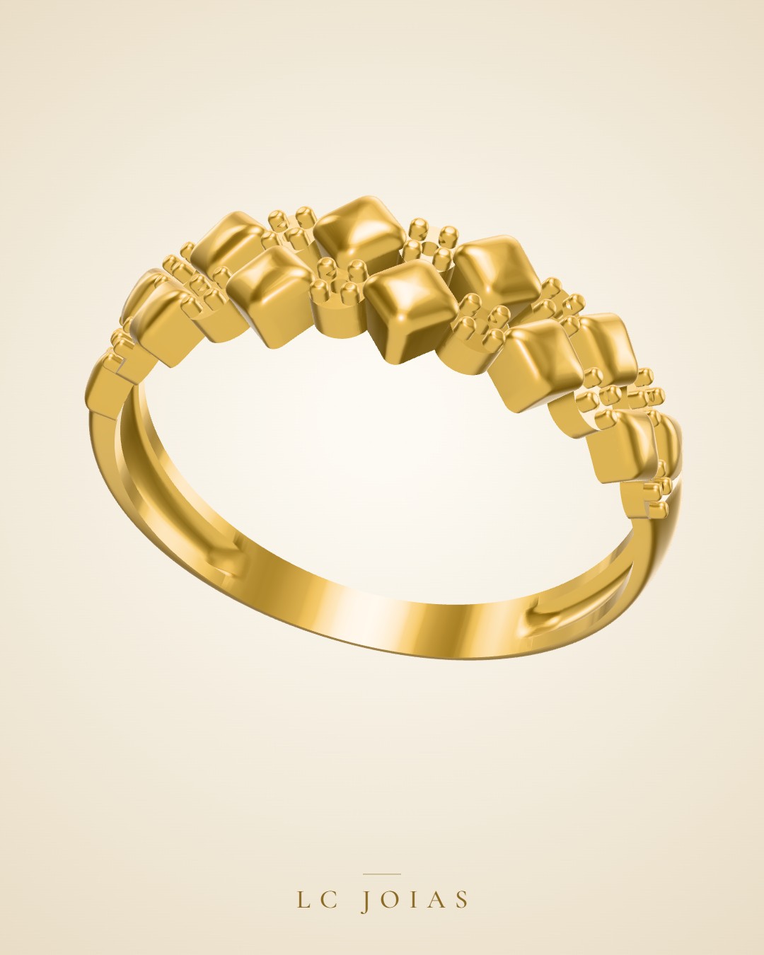 Anel 6384 an em ouro