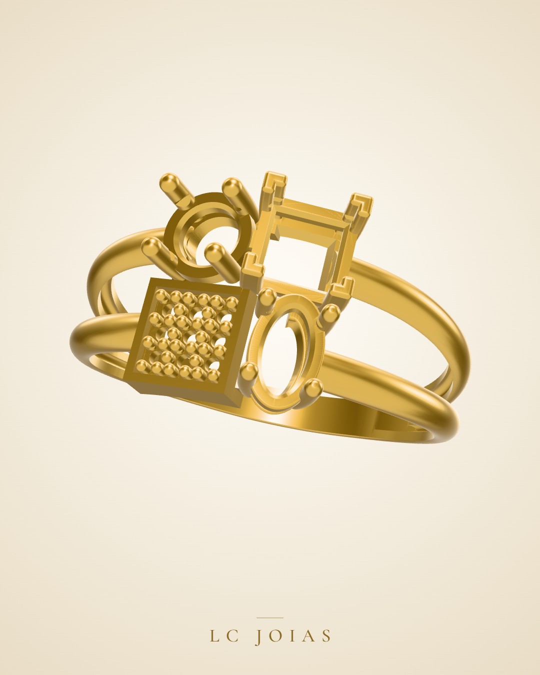 Anel 1178 an em ouro