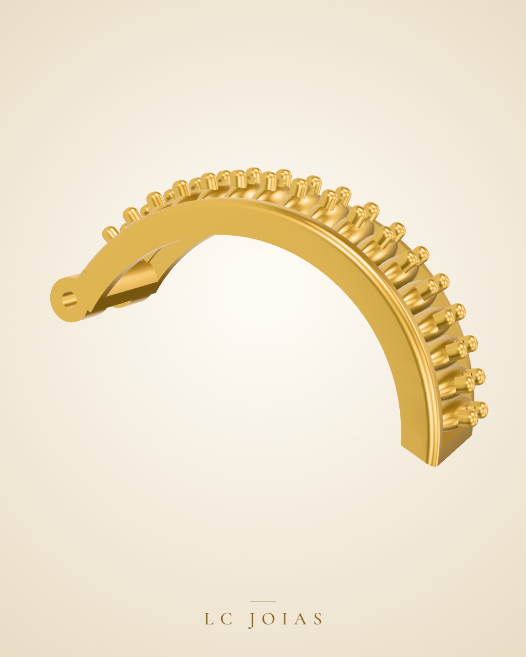 Brinco frente br 107 stl em ouro