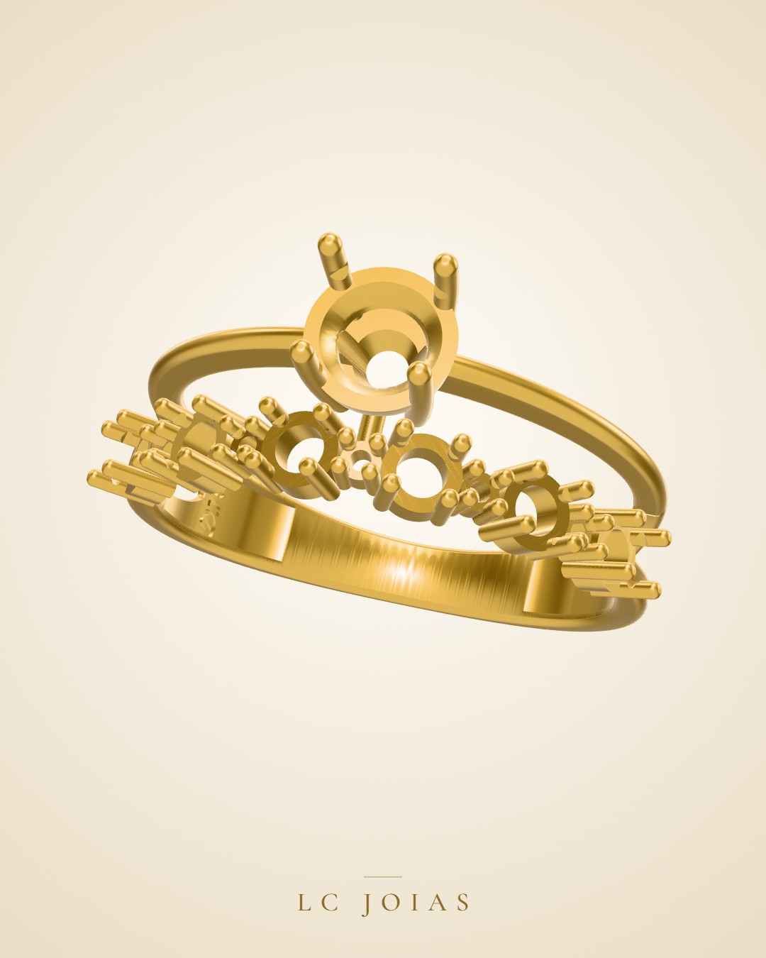 Anel 1237 z an em ouro
