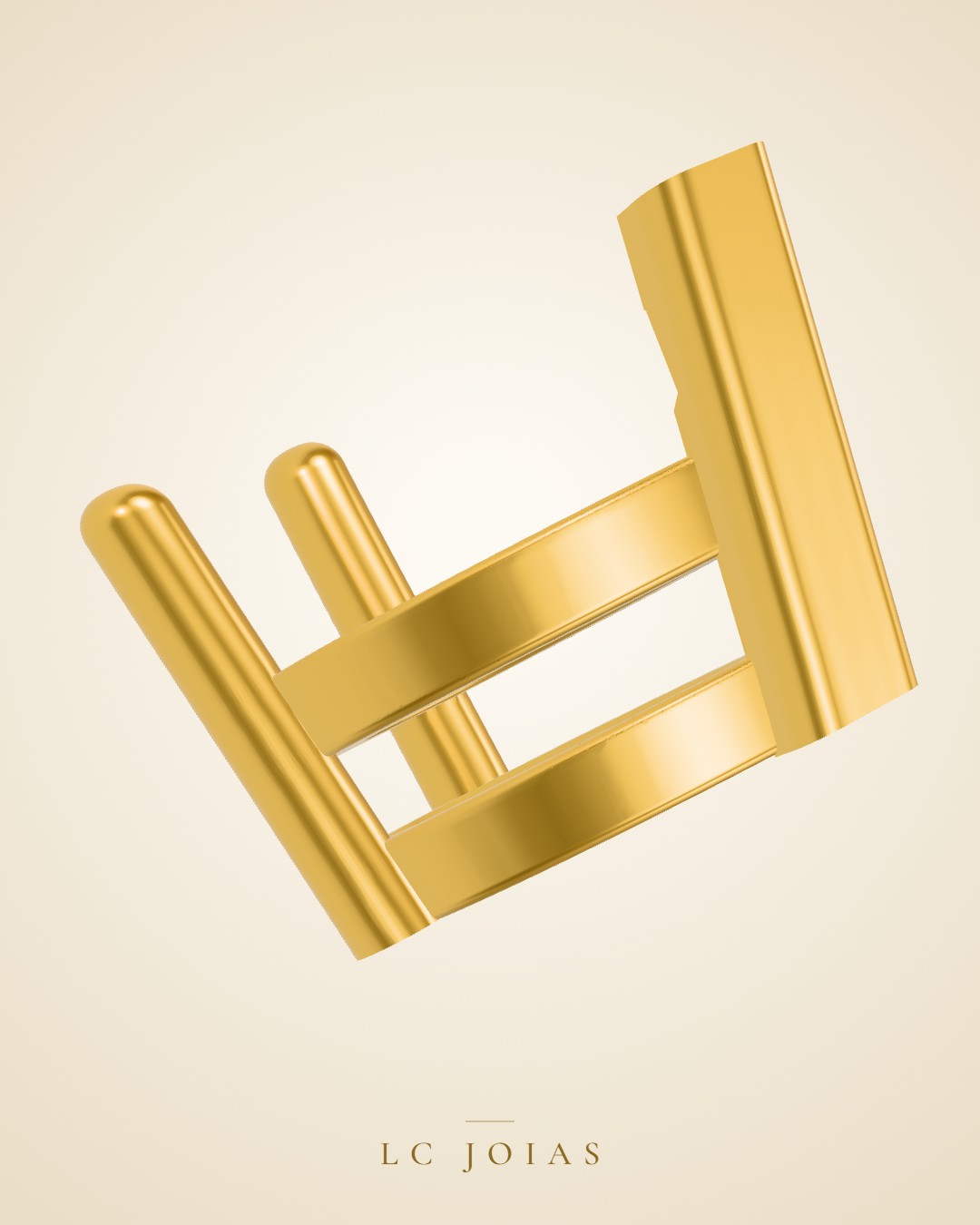 Pingente 7466 pg 3x5 em ouro
