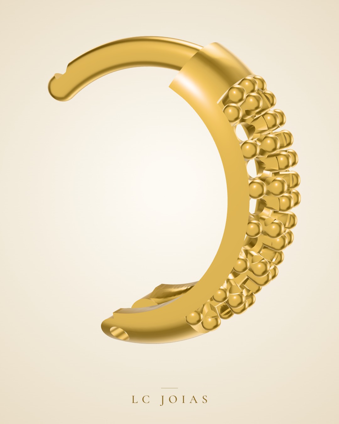 Brinco 4 - br argola a em ouro