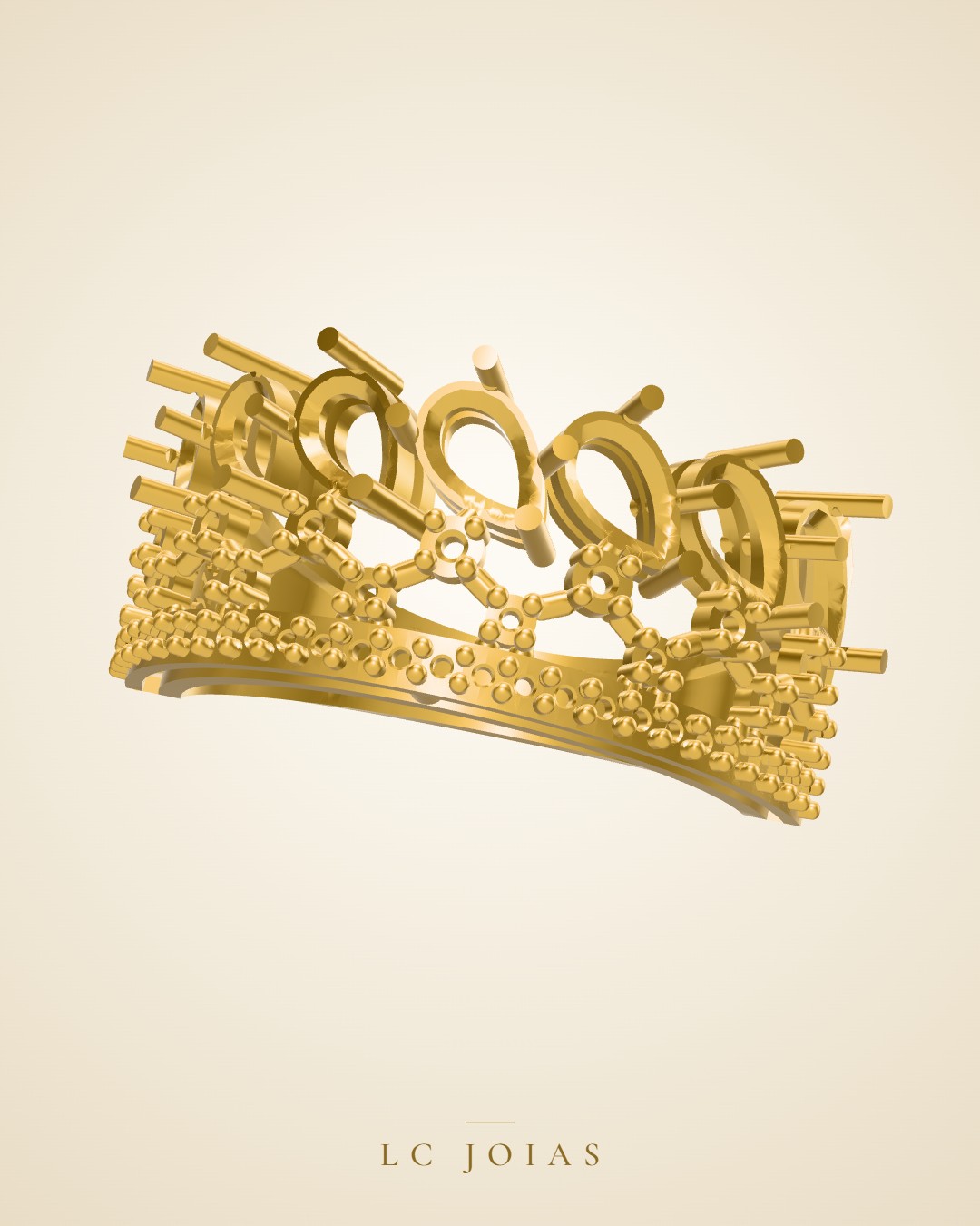 Anel 1186 z an em ouro