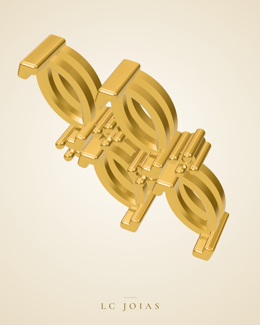 Brinco 1194 z br espelhar em ouro