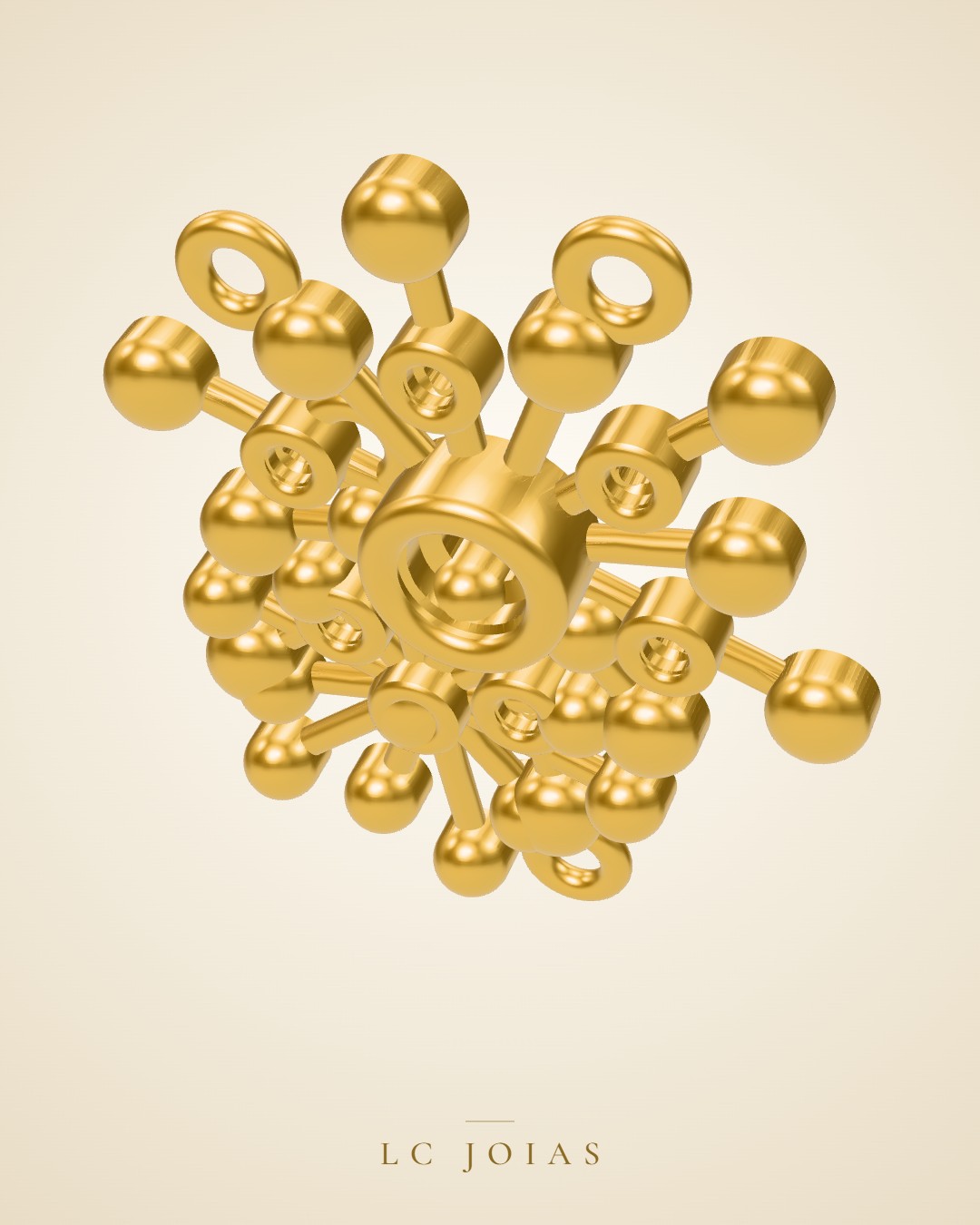 Pingente 6863 pg em ouro