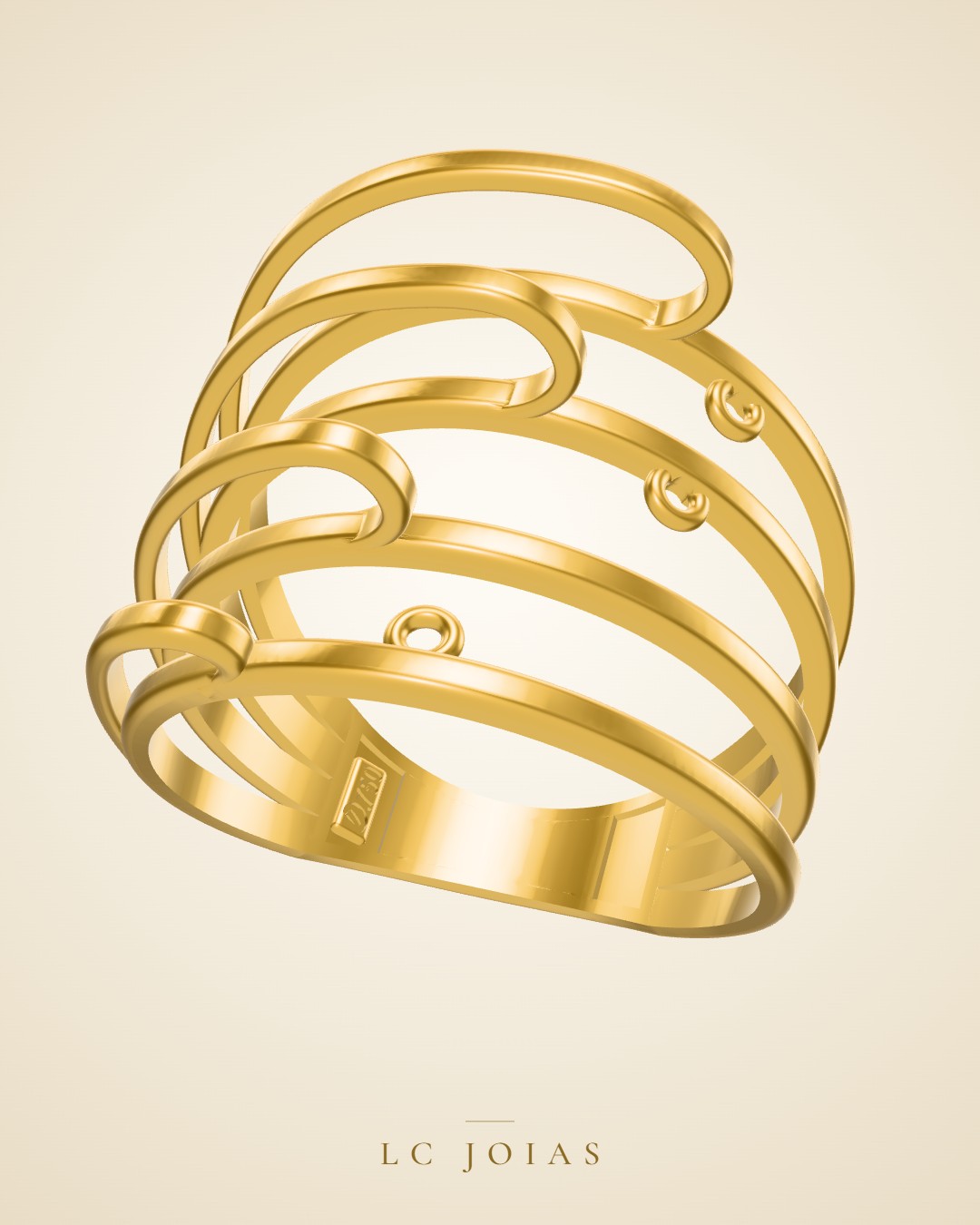 Anel 8484 an em ouro