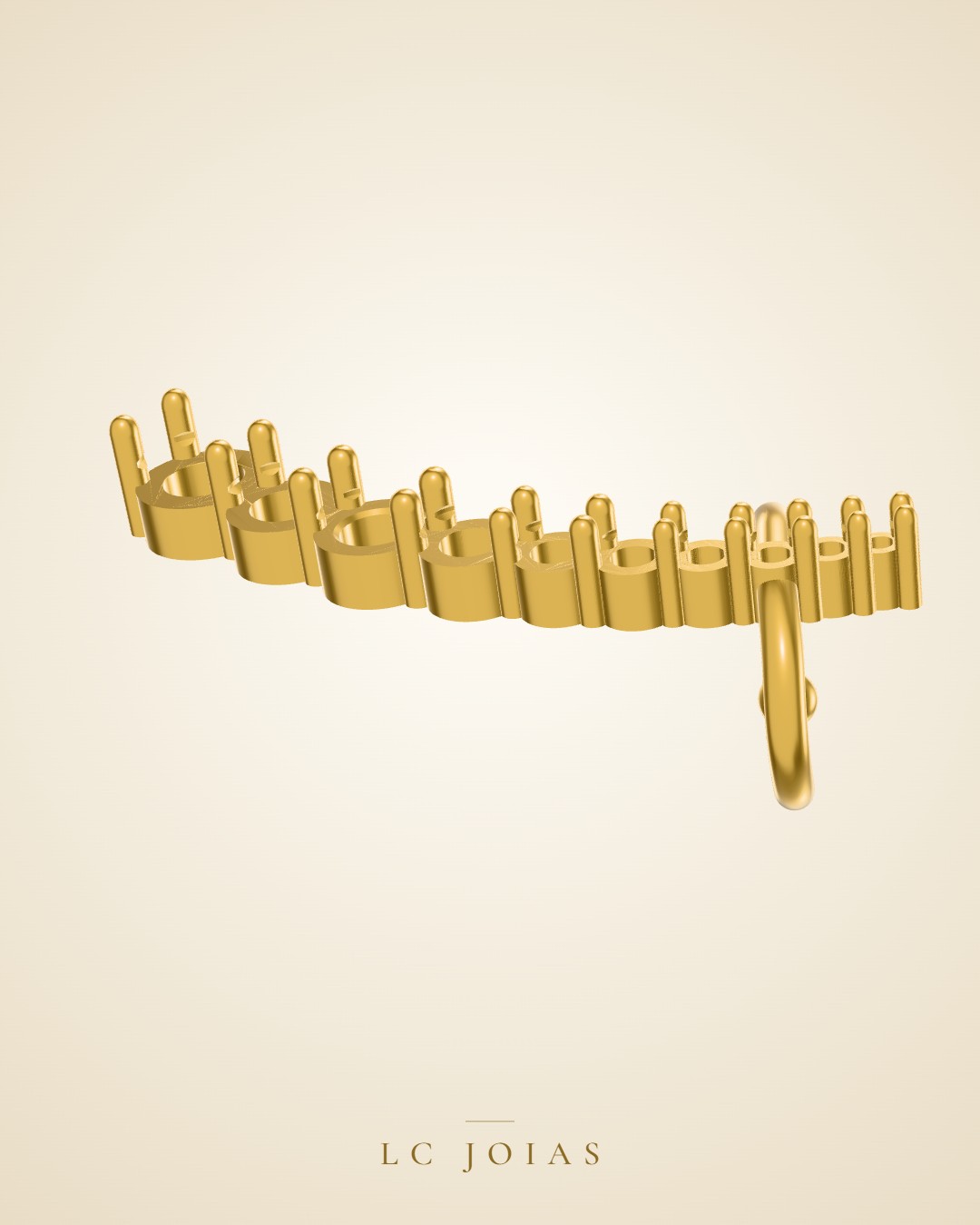 Pingente 1649 pg espelho pedido em ouro