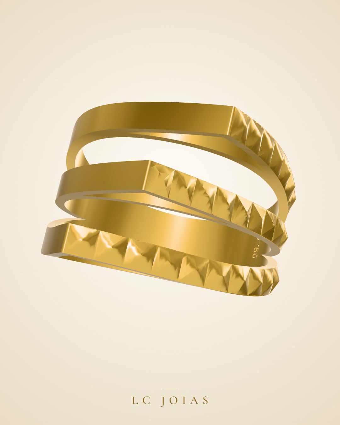 Anel 1011 z an em ouro