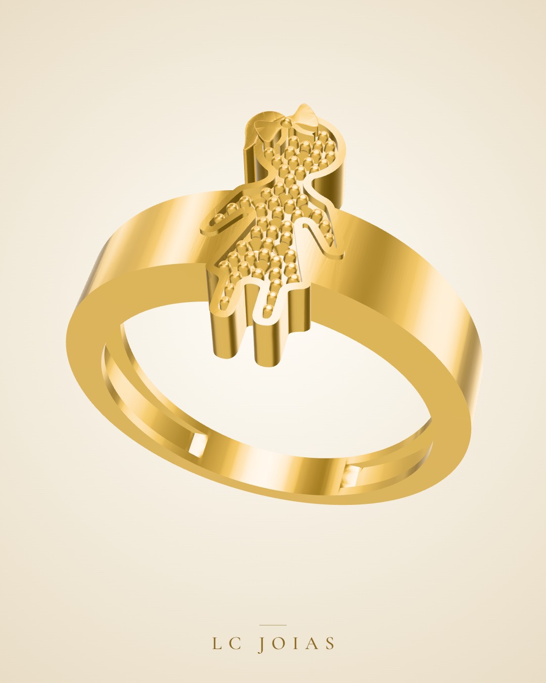 Anel 6872 anel menina em ouro