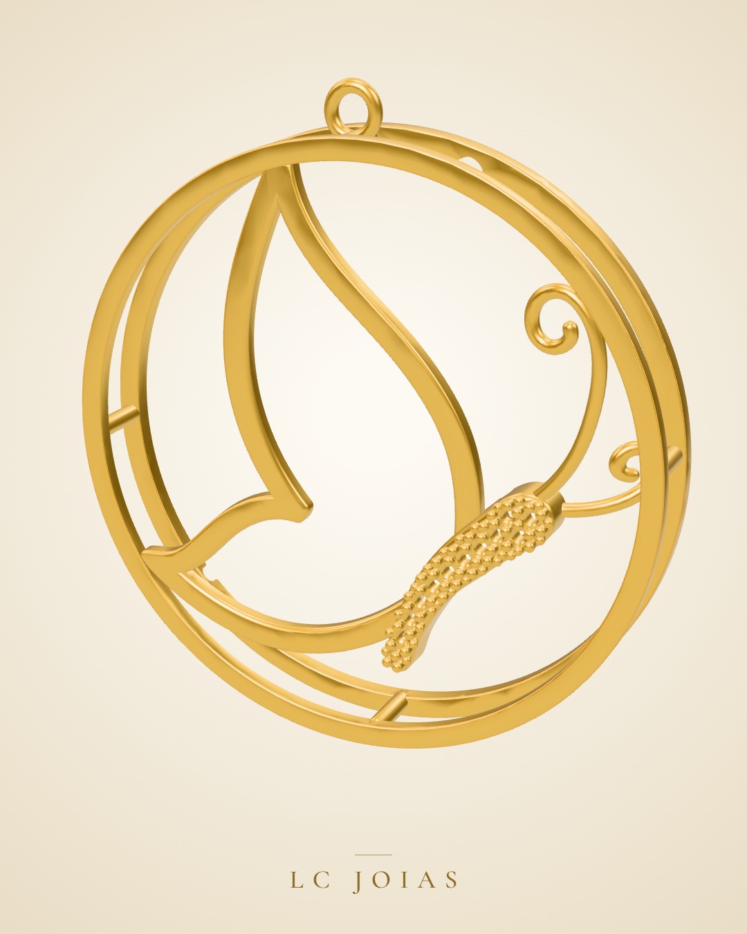 Pingente 8393 pg pd em ouro