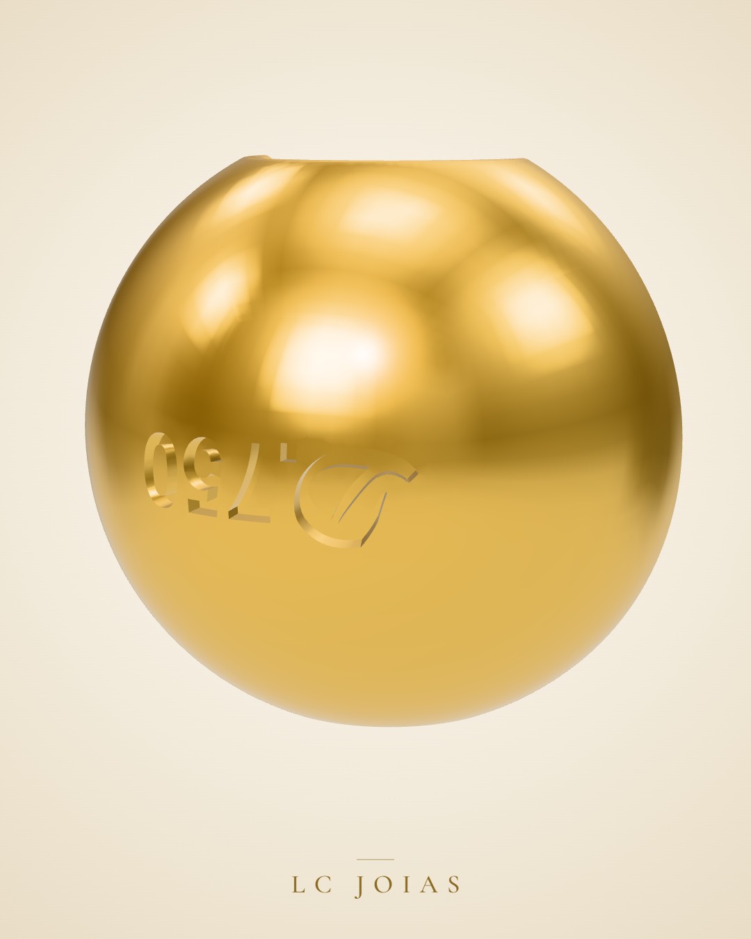 Pingente 7658 b pg em ouro