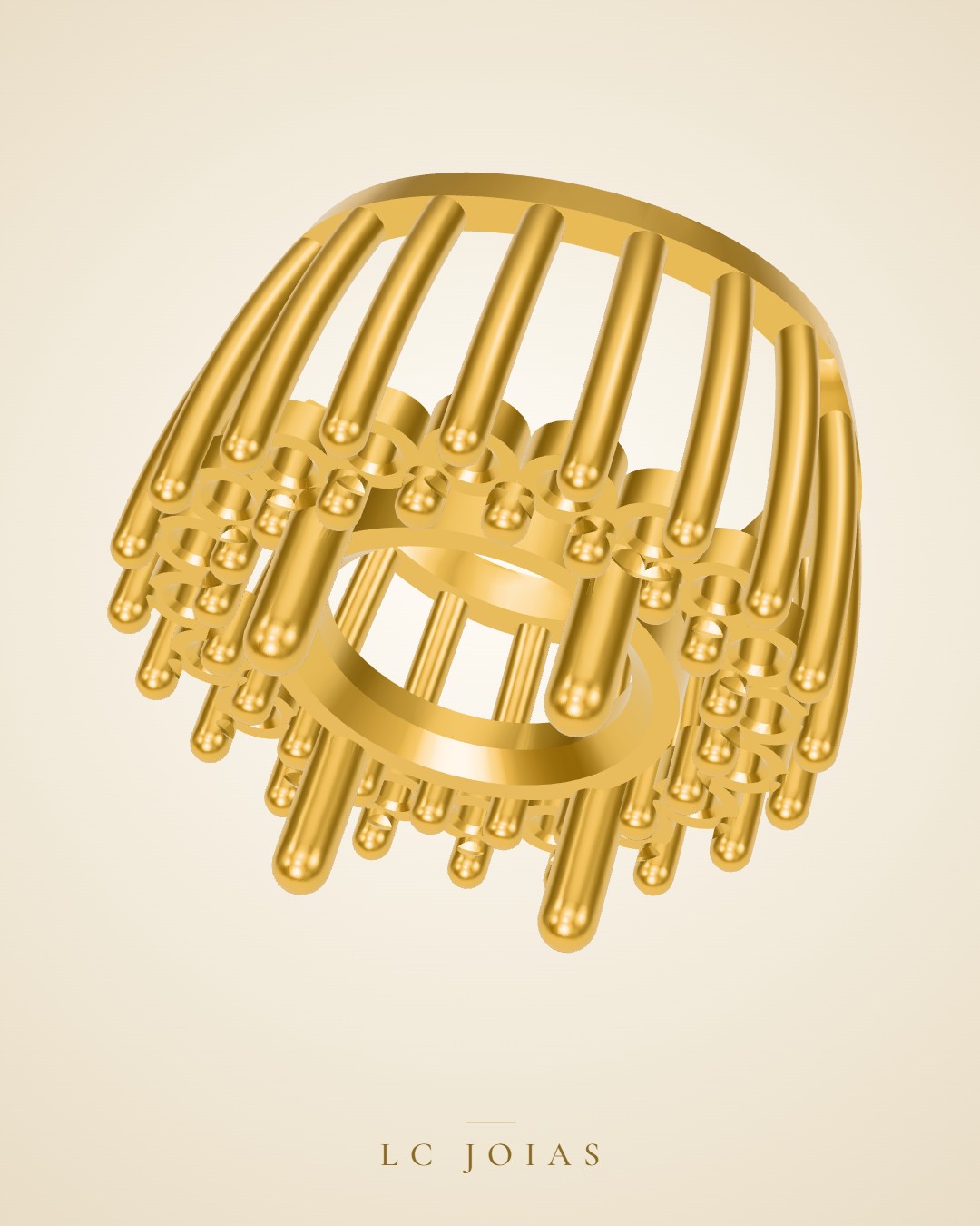 Anel 0673 an em ouro