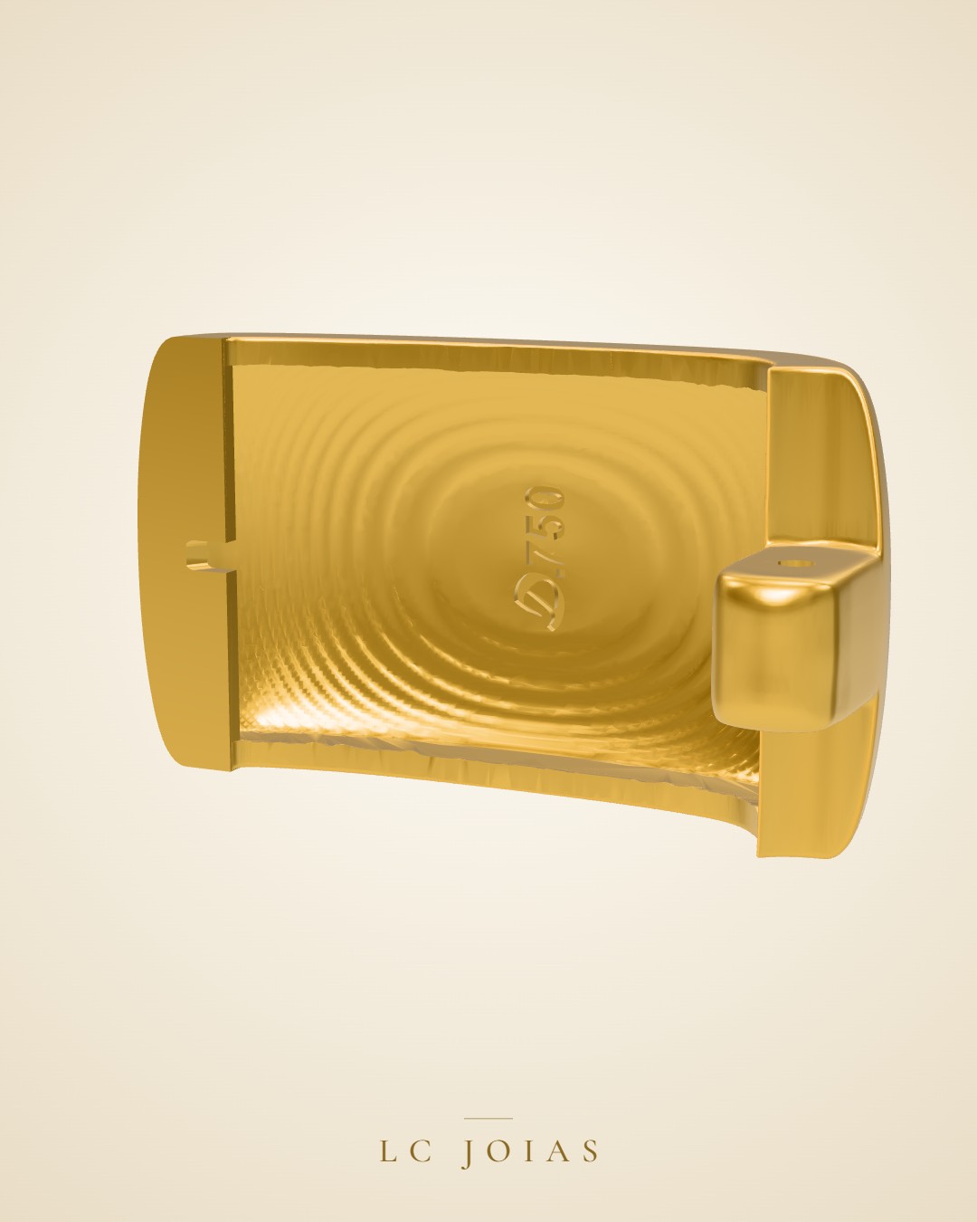 Brinco 961 br liso concerto em ouro