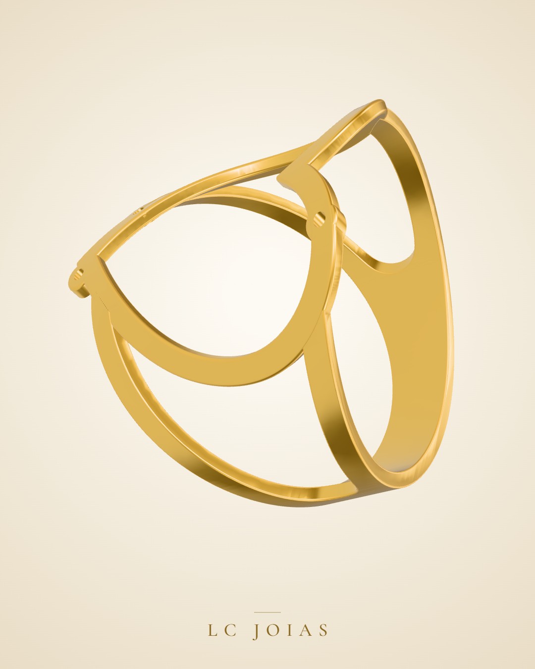 Anel 7526 an aro em ouro