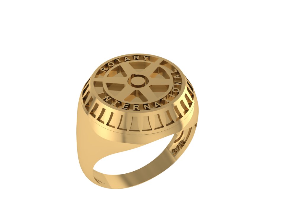 Anel 1333 an international em ouro