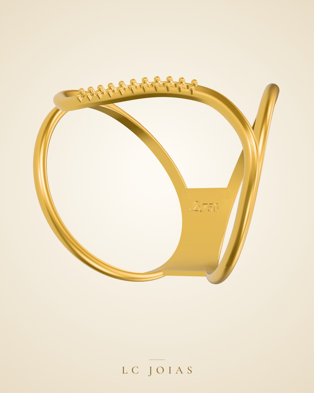 Anel 8230 an em ouro