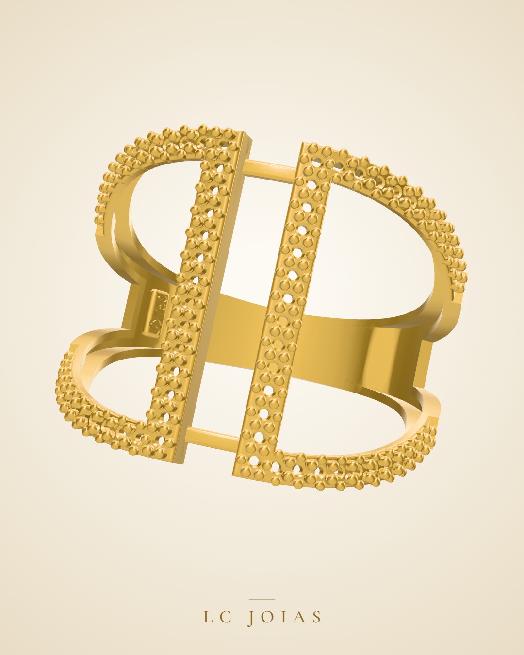 Anel 1247 z an em ouro