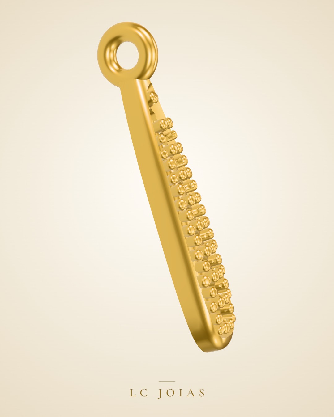 Brinco 6299 br cima em ouro