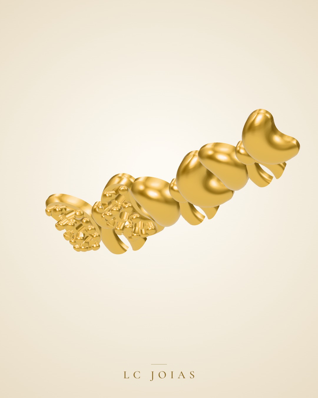 Brinco mirrored copy of 700br em ouro