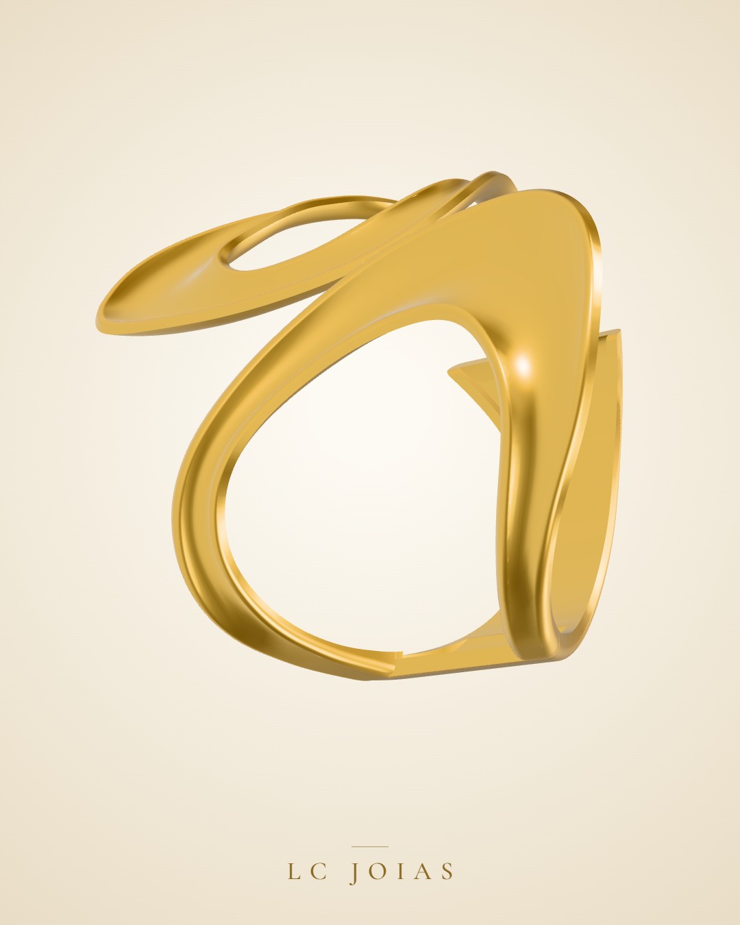 Anel 8078 an em ouro