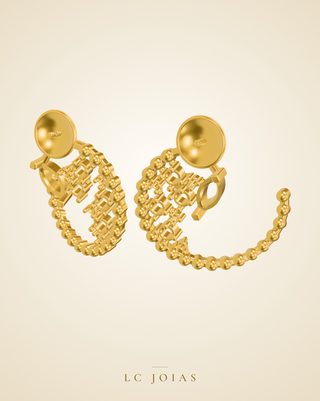 Brinco 8673 br em ouro