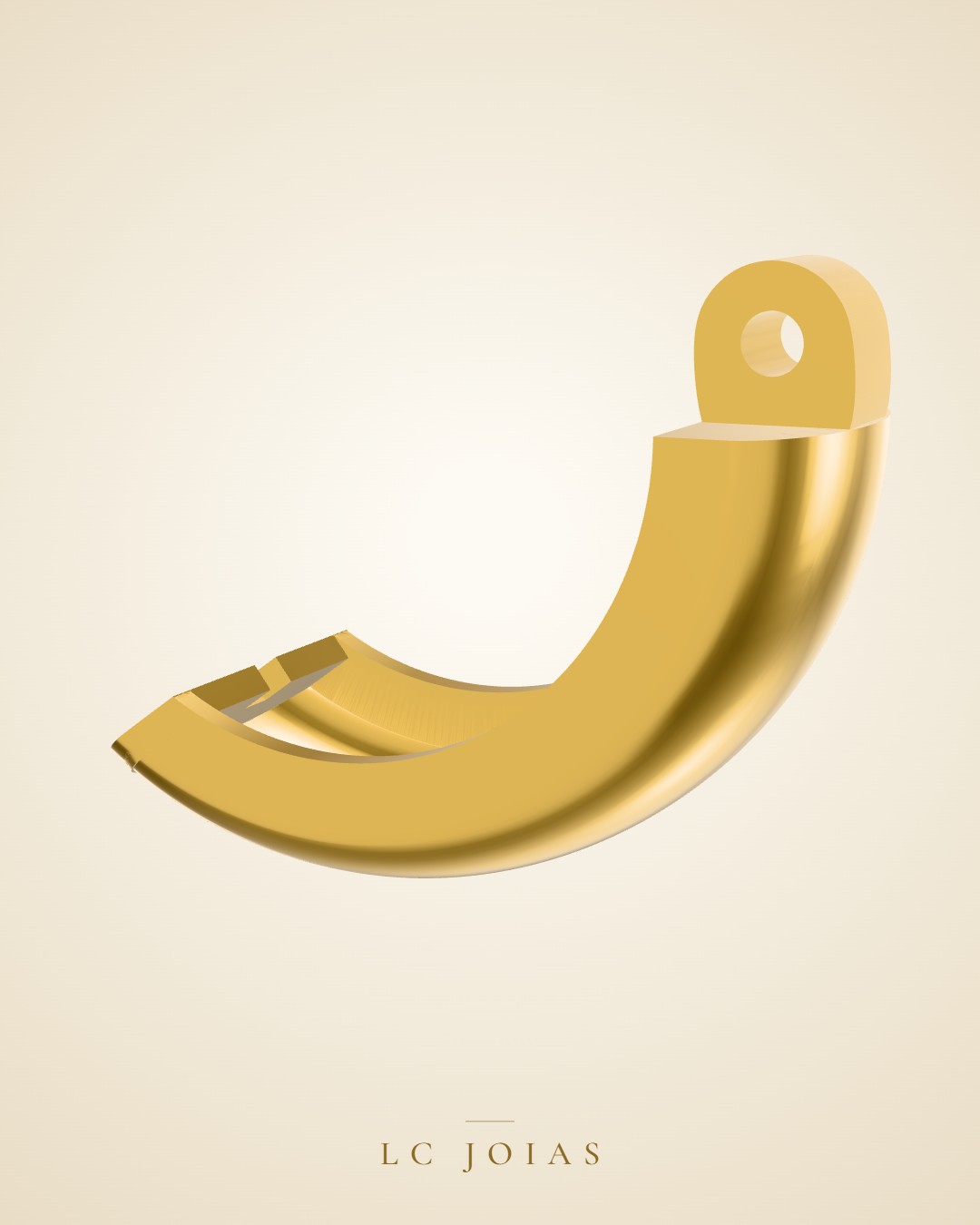 Brinco brinco g liso 01 em ouro