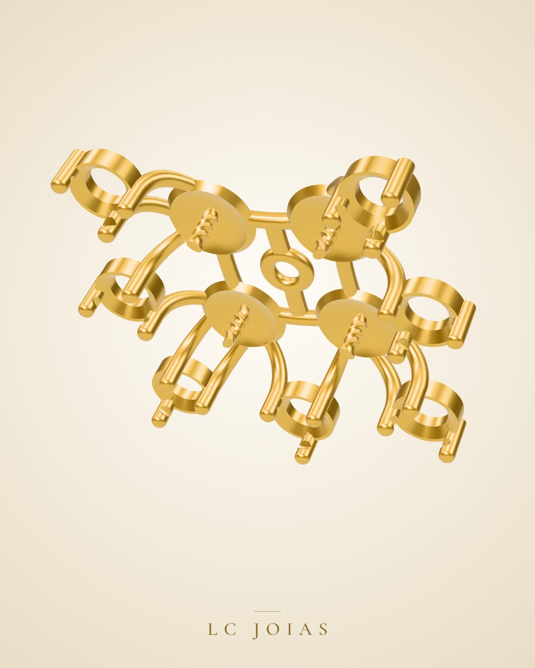 Pingente d 0027 pg em ouro