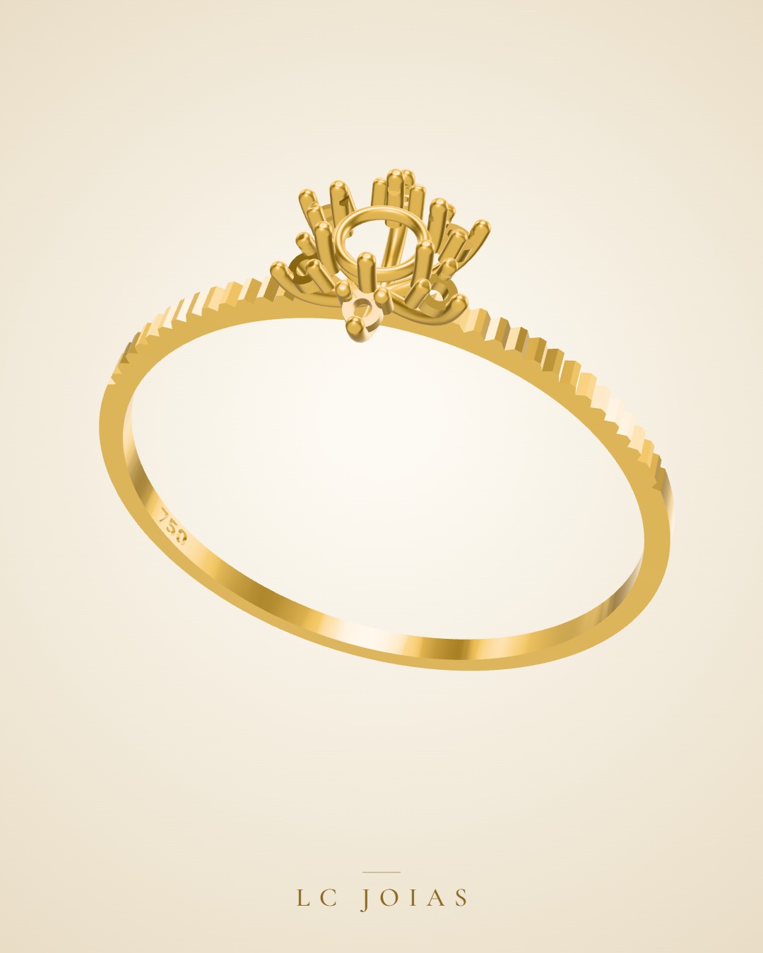 Anel d 0107 an 20 s em ouro