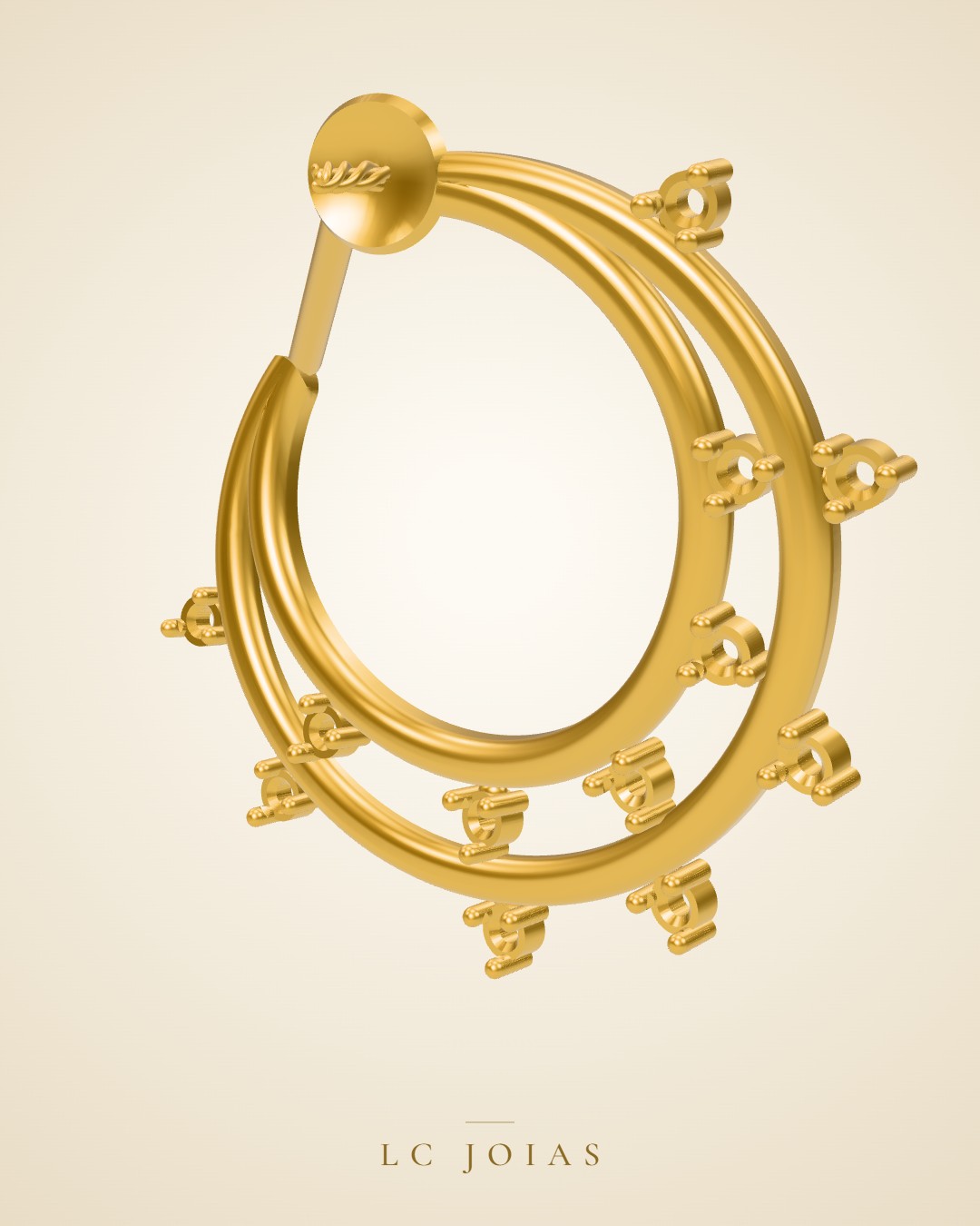 Brinco d 0054 br b em ouro