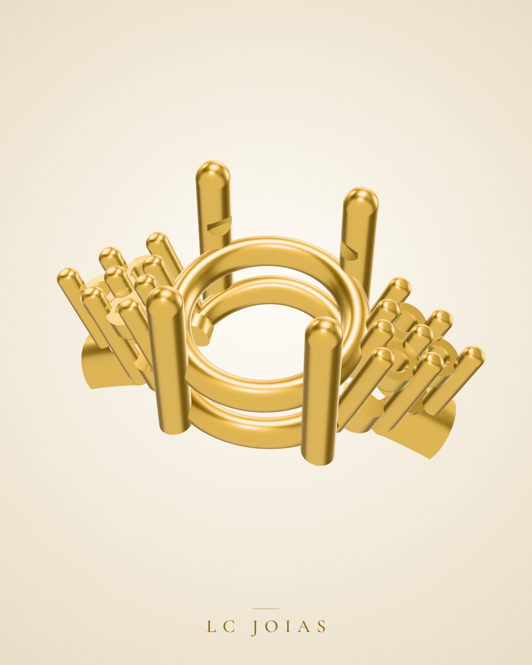 Anel 668 an z em ouro