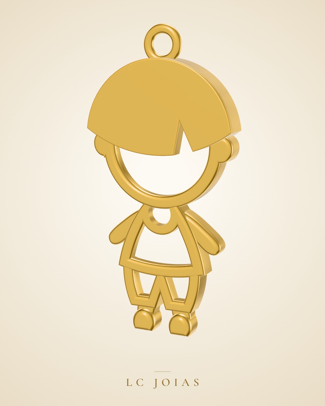 Pingente 1832 pg mo em ouro