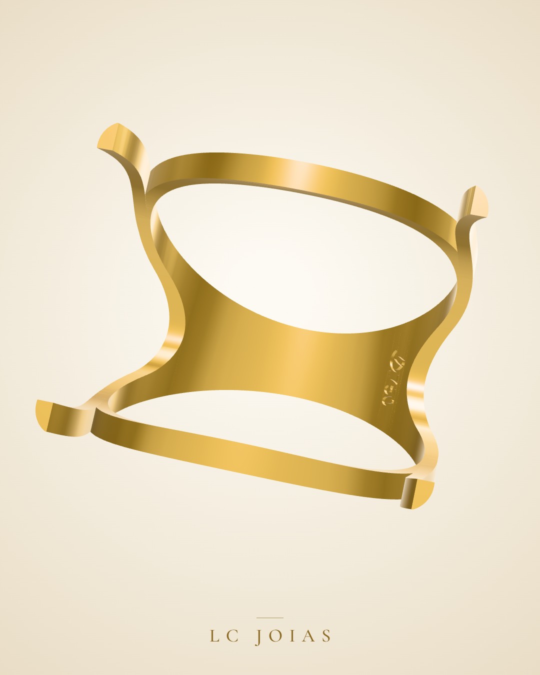 Anel 7641 an aro em ouro