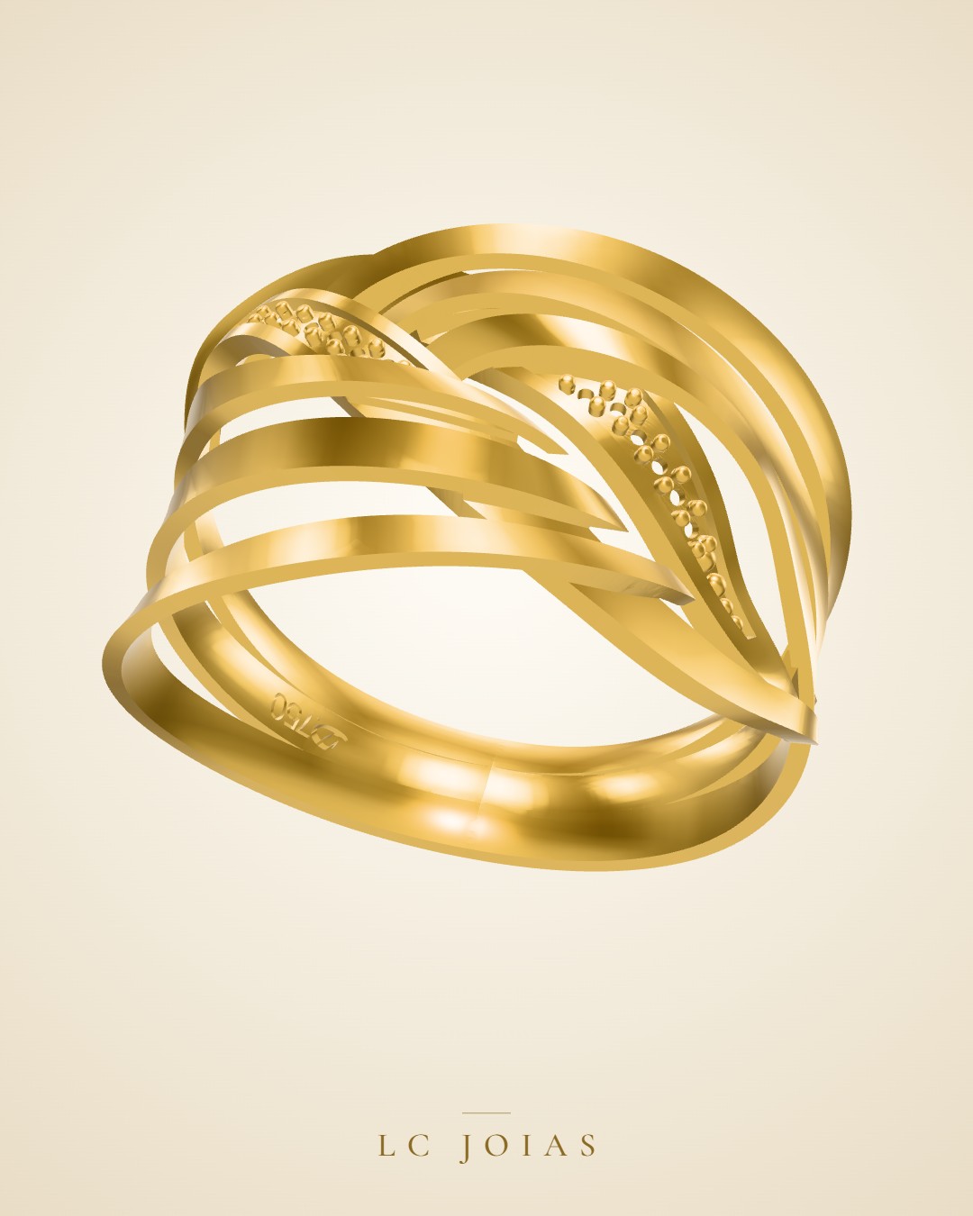 Anel 3591 anel em ouro