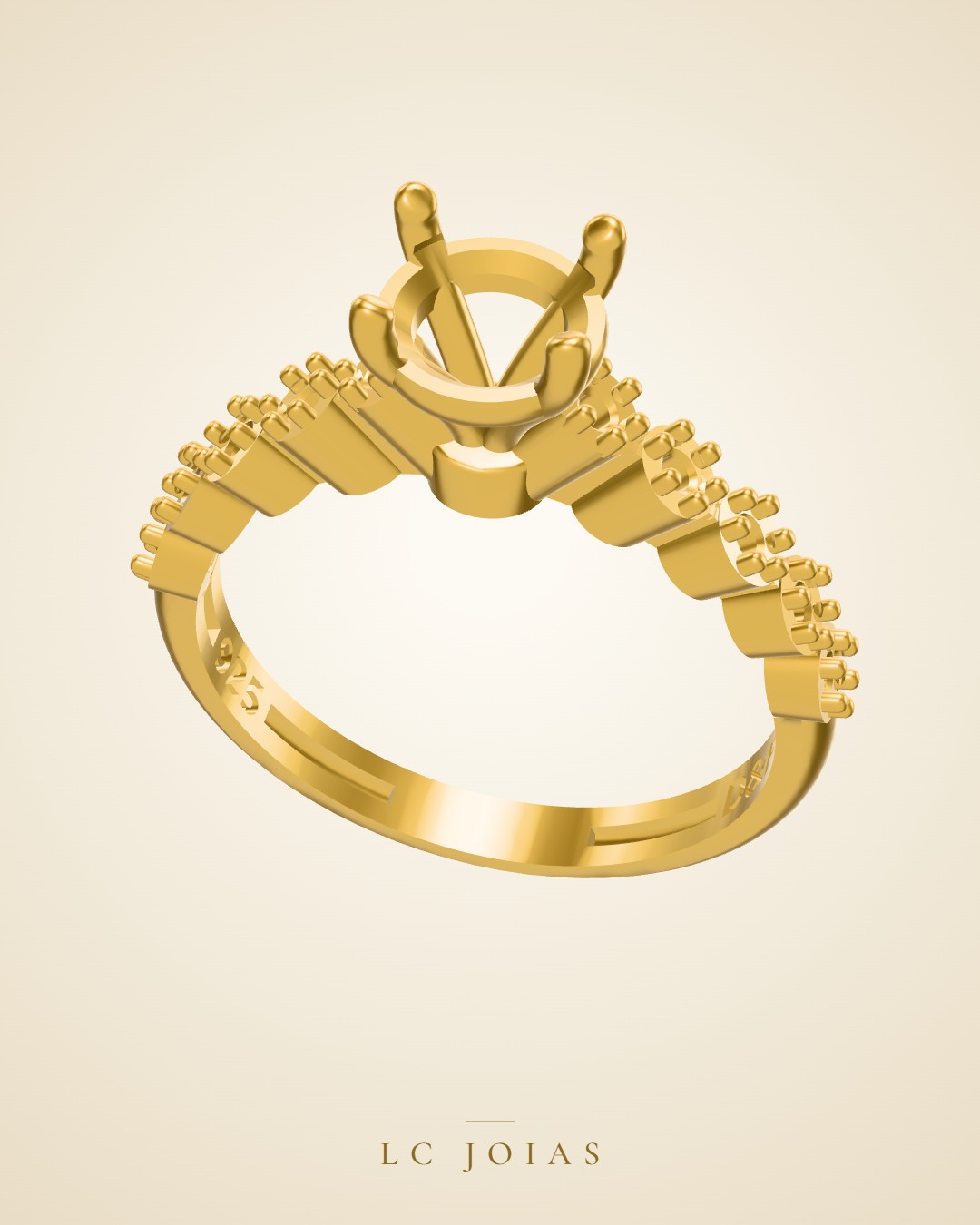 Anel ag 2088 an em ouro